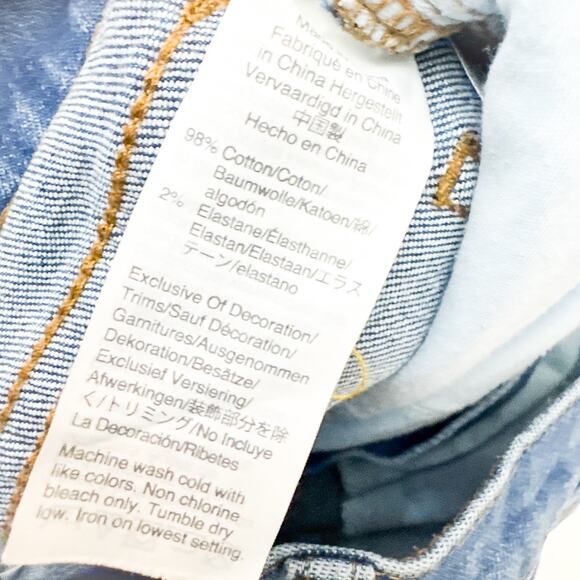 Madewell The Perfect Vintage Crop Jean Denim Raw Hem Zip Fly Size 23 - Picture 7 of 9